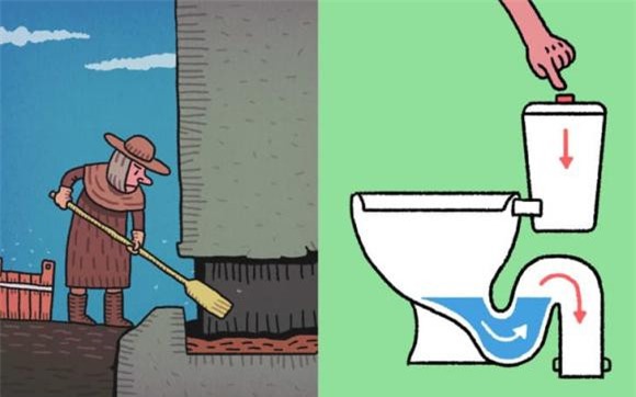 nhà vệ sinh ngày xưa 2 phòng tắm, nhà vệ sinh, nhà vệ sinh ngày xưa, kiến thức