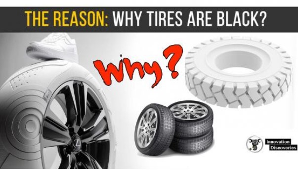 Lốp xe được làm từ cao su trắng, tại sao nó lại có màu đen?