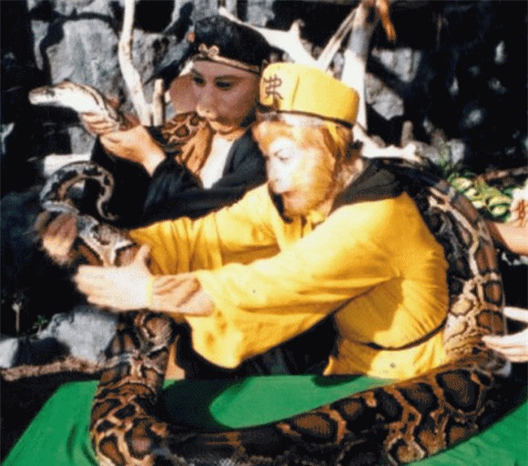 Hóa ra mãng xà tinh được Trư Bát Giới Tôn Ngộ Không, Tây Du Ký, trăn khổng lồ, phim Hoa ngữ