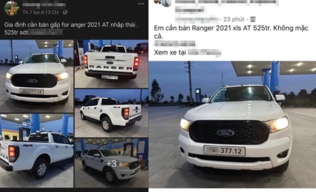 Ford Ranger được rao bán