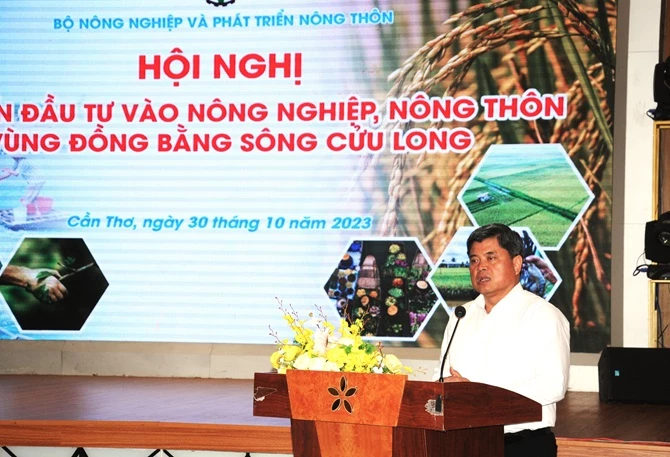 Thứ trưởng Bộ NN&PTNT Trần Thanh Nam phát biểu tại hội nghị 
