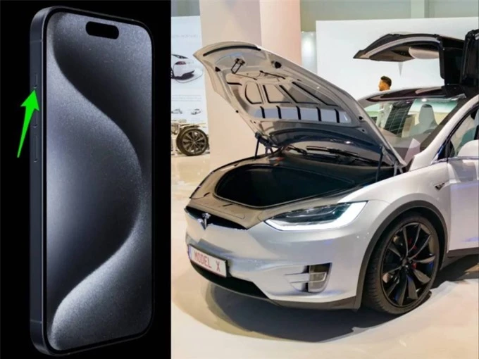 Nút Action có thể cài đặt để mở xe điện Tesla một cách đơn giản và tiện dụng