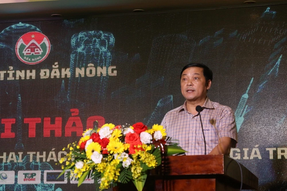 Ông Lê Trọng Yên – Phó Chủ tịch UBND tỉnh Đắk Nông, phát biểu tại hội thảo.