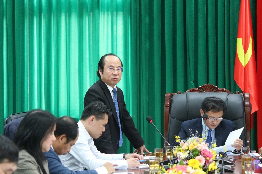 Ông Trần Thanh Hoài - Phó Giám đốc Sở VHTT&DL tỉnh Lâm Đồng, chia sẻ tại buổi gặp gỡ.