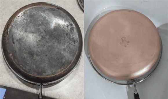 mẹo làm sạch chảo 1 chảo cũ, cách vệ sinh chảo cũ, kiến thức