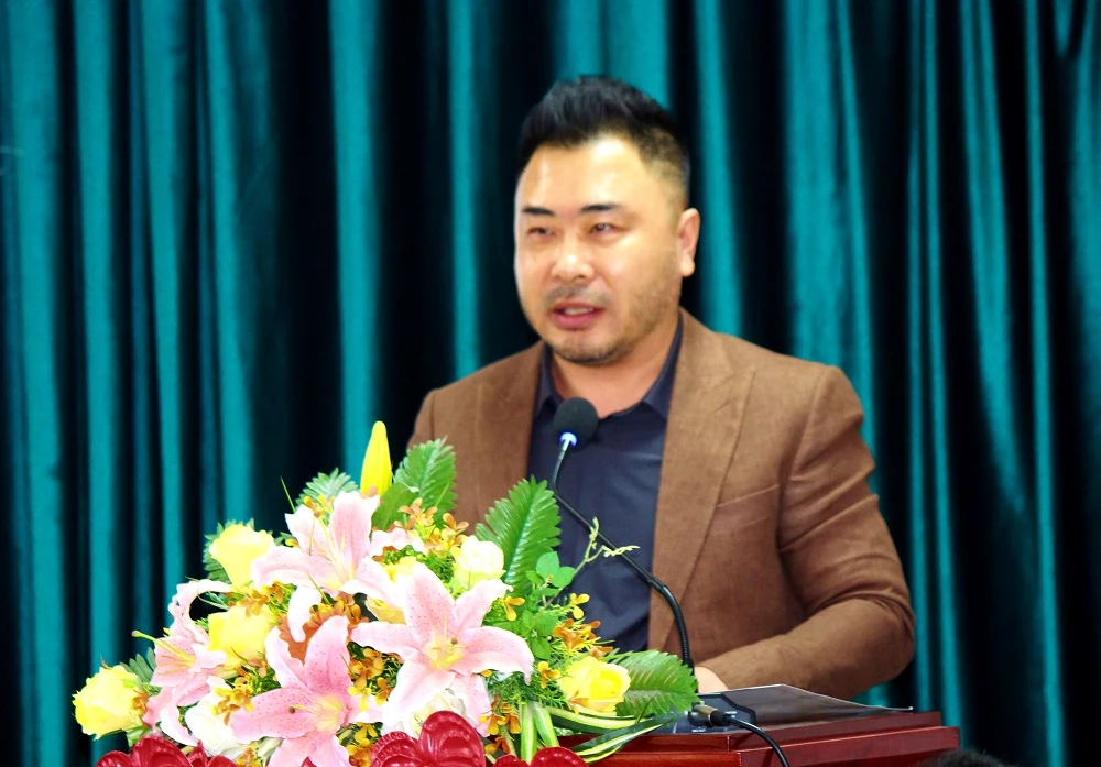 Ông Leo Gao – Đồng sáng lập kiêm Chủ tịch Protus Group, chia sẻ thông tin với các doanh nghiệp.