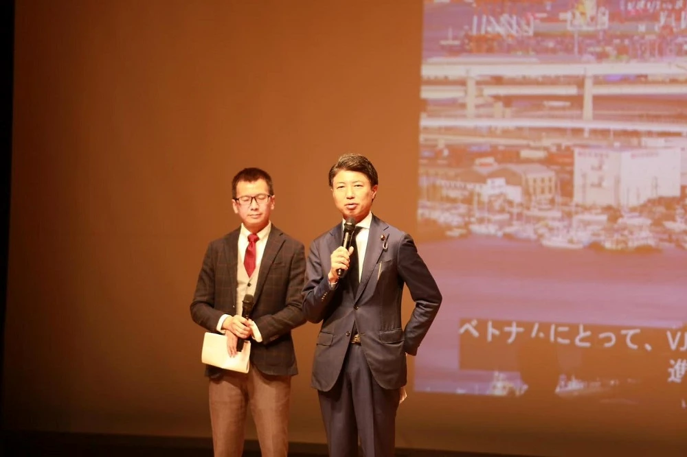 Ông Aoyagi Yoichiro - Hạ nghị sĩ Quốc hội Nhật Bản, chia sẻ tại chương trình.
