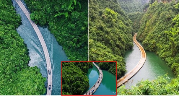 Cây cầu gỗ nổi trên sông được mệnh danh ‘cầu gỗ đẹp nhất thế giới’, không ván trụ vẫn chịu được 10.000 người