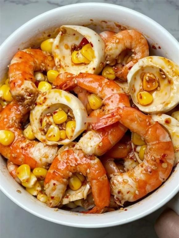 tôm luộc sốt chua cay 3 món ngon giảm cân, thực đơn giảm cân, tôm trộn