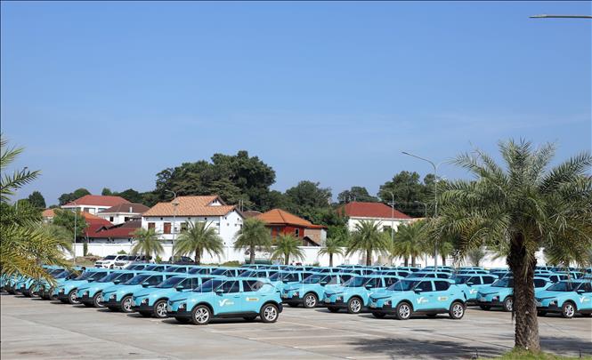 Taxi Xanh SM của Việt Nam chính thức ra mắt tại Lào