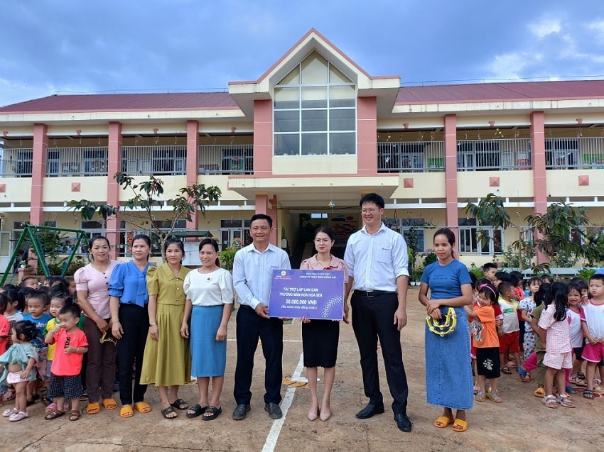 Công ty Thủy điện Đồng Nai tài trợ cơ sở vật chất trường học vùng sâu, vùng xa 