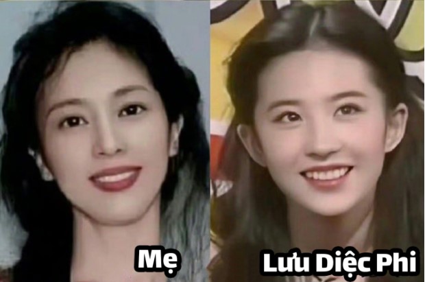 Lưu Diệc Phi xinh đẹp ai cũng biết nhưng nhìn sang nhan sắc bà ngoại và mẹ thì quả là cực phẩm