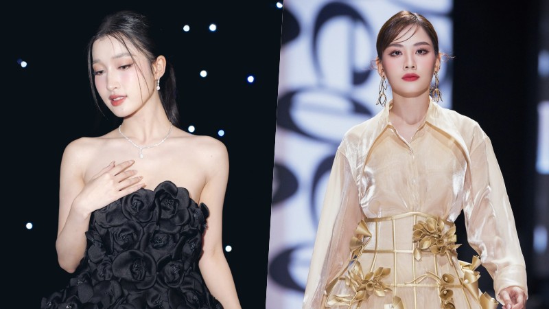 Hoa hậu Mai Phương, Á hậu Phương Nhi đọ trình catwalk