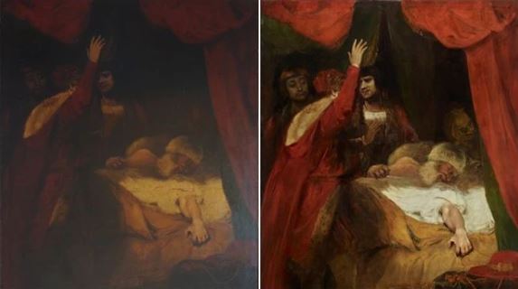 Phục chế bức tranh cổ 230 năm tuổi tại Anh, chuyên gia phát hiện chi tiết ma quái: Càng xem càng rợn!