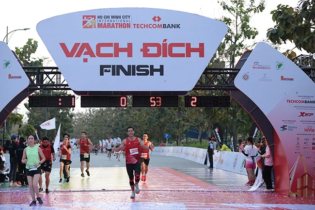 Giải marathon quốc tế trong một lần tổ chức tại TP Hồ Chí Minh.