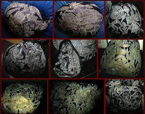 Những bức tranh tường trong đường hầm cổ đại khiến đội khảo cổ kinh ngạc: Loài người đã từng nuôi khủng long? - Ảnh 3.
