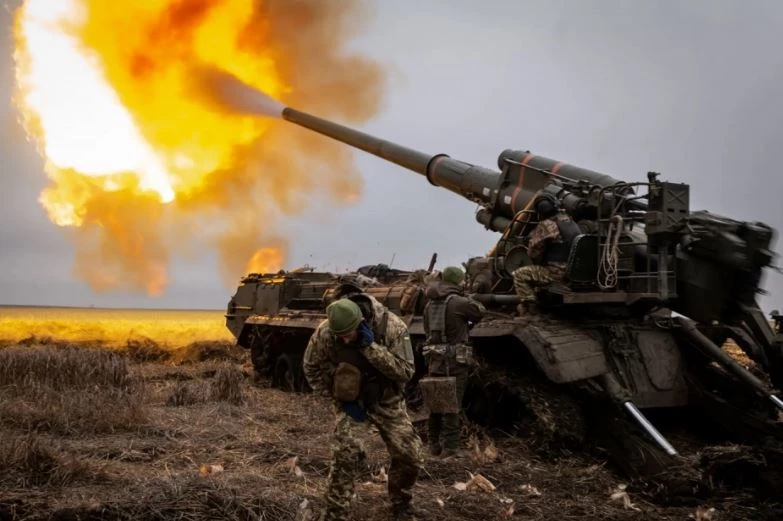 Hỏa lực pháo Ukraine. Ảnh: Nytimes.