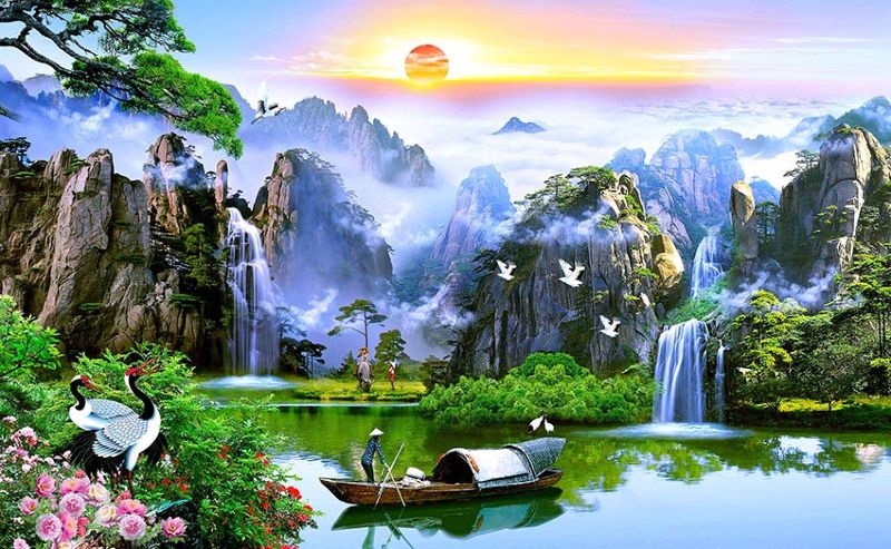 Trong nhà treo 10 mẫu tranh phong thuỷ này, tha hồ hút tài lộc, may mắn