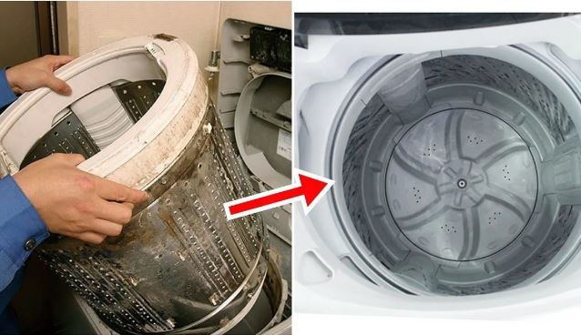 Không cần tốn tiền gọi thợ, chỉ với 3 nguyên liệu rẻ tiền trong nhà bếp lồng máy giặt sạch bong cực đơn giản