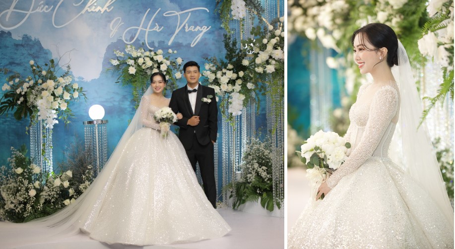 'Bóc giá' váy cưới của vợ cầu thủ Việt: Người chi cả tỷ đồng, một thiên kim tiểu thư siêu giàu lại cực giản dị