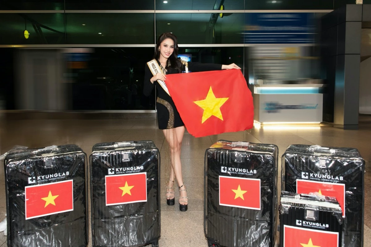 Nàng hậu 2k3 lần đầu chinh chiến quốc tế, mang hơn 100kg hành lý đến cuộc thi Hoa hậu Liên lục địa