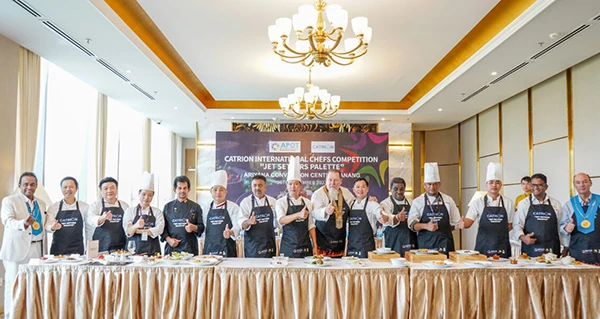 Cuộc thi đầu bếp quốc tế “Culinary Challenge “CATRION Jet Setters Platte” trong khuôn khổ sự kiện APOT Asia 2023 tại Đà Nẵng.