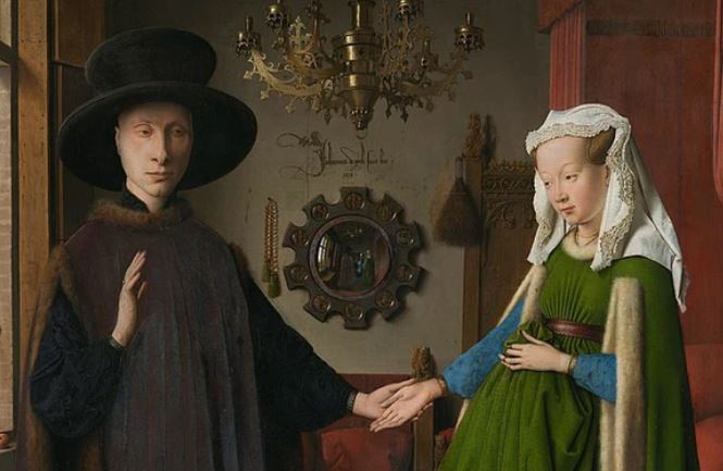 Phóng to bức tranh gây hoang mang nhất lịch sử: Đây không phải cặp vợ chồng bình thường