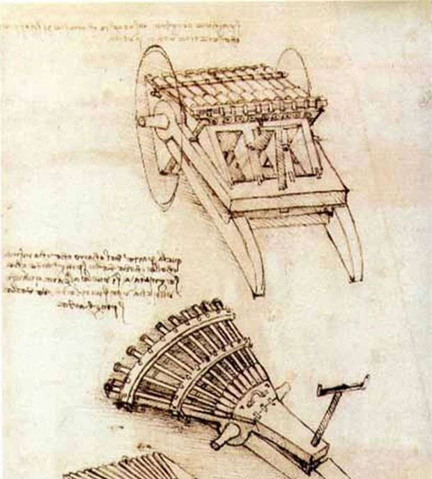 Giải mã những thiết kế vũ khí vượt thời đại của thiên tài Leonardo da Vinci - Ảnh 6.