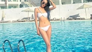 Á hậu Ngọc Hằng khoe dáng với bikini ở Hoa hậu Liên lục địa