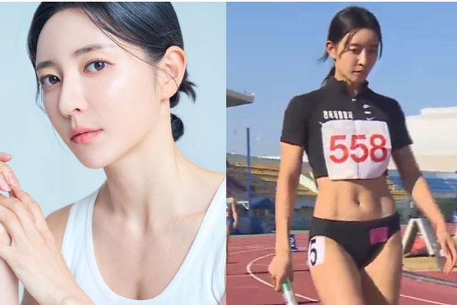 Vẻ đẹp như thiên thần của vận động viên điền kinh Hàn Quốc