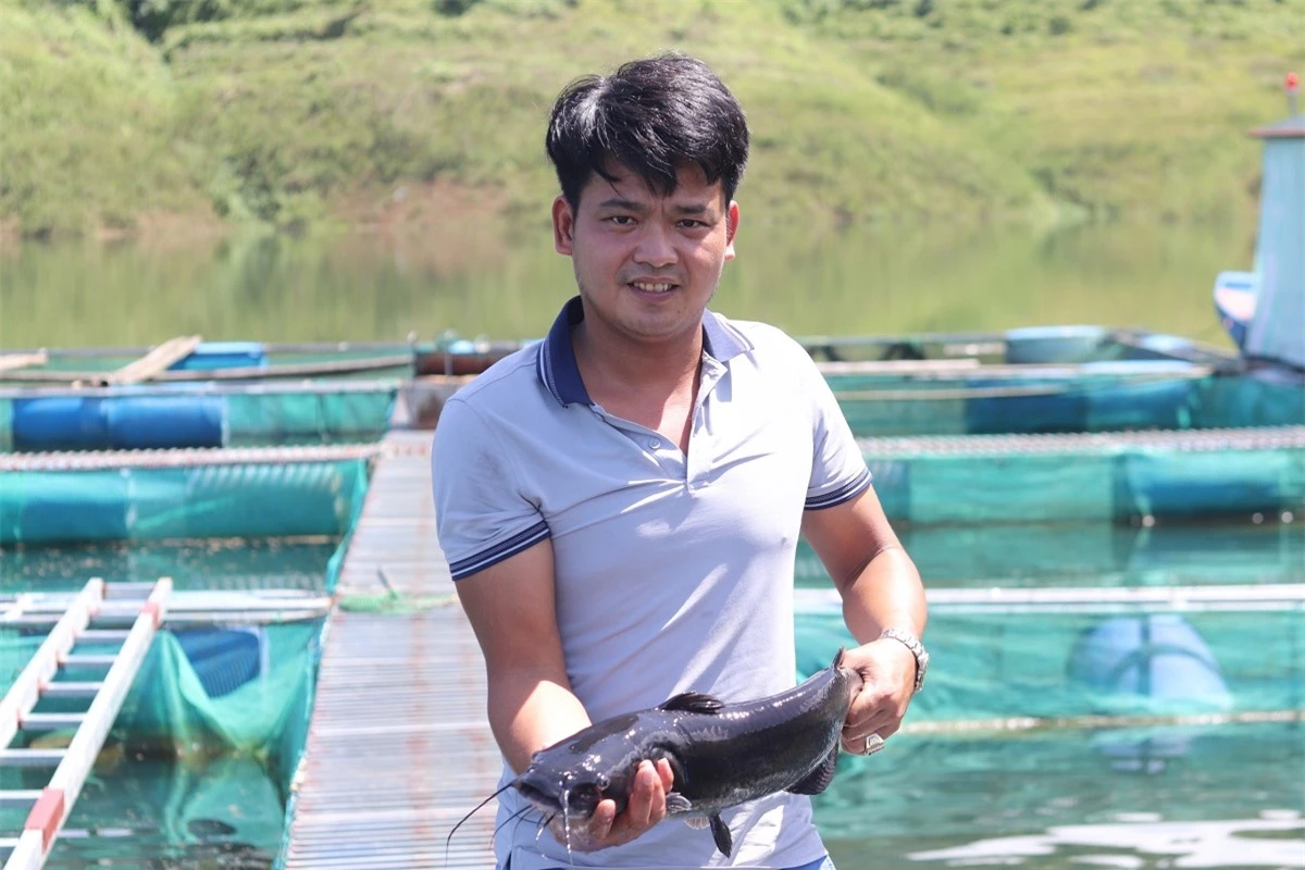 Ngắm khu nuôi cá đặc sản trên hồ nước ngọt lớn nhất Thanh Hóa - Ảnh 4.