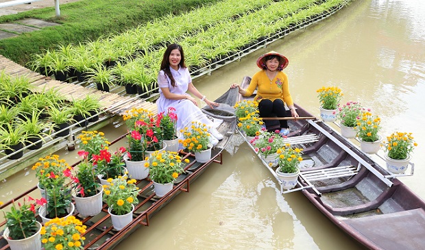 Tái hiện cảnh “trên bến dưới thuyền” tại Festival Hoa - Kiểng Sa Đéc