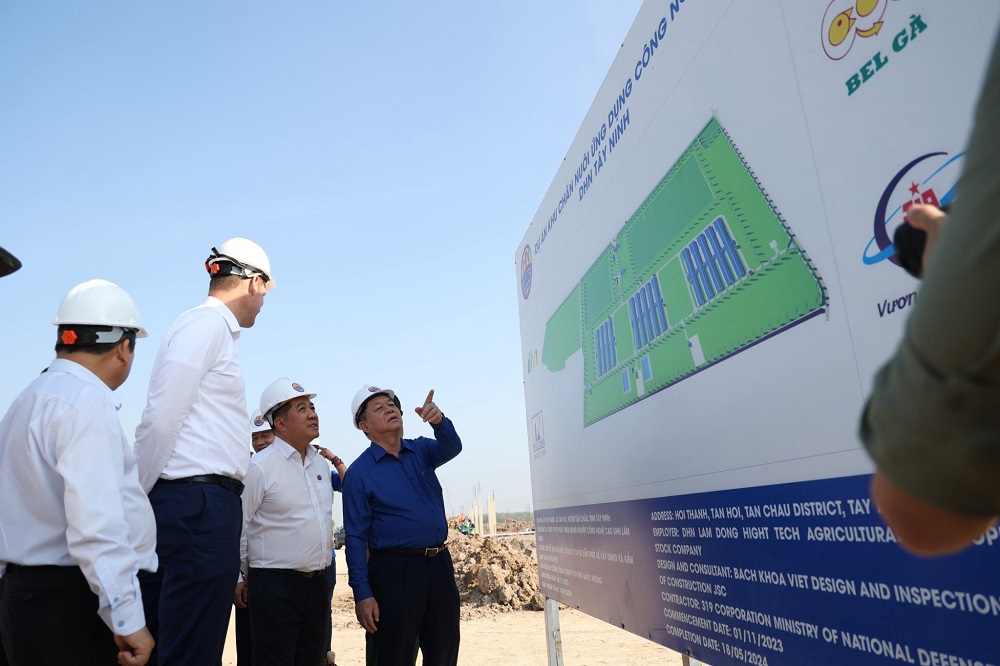 Trưởng Ban Tuyên giáo Trung ương dự lễ khởi công xây dựng nhà tình nghĩa và thăm dự án DHN Tây Ninh