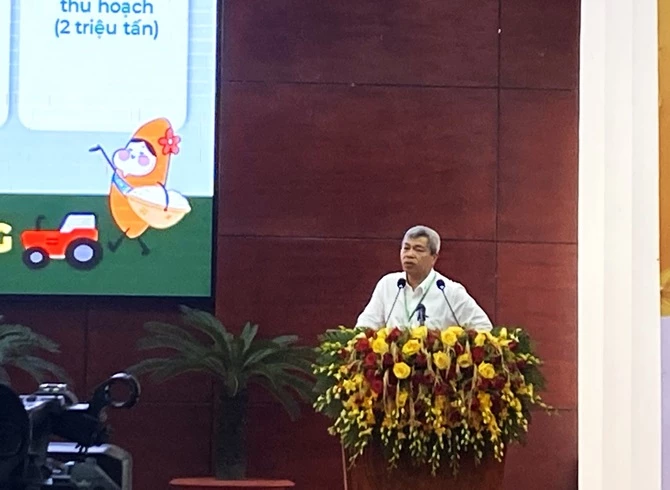 Ông Nguyễn Duy Thuận - Tổng Giám đốc Công ty CP Tập đoàn Lộc Trời nêu giải pháp tháo gỡ rào cản điểm nghẽn để phát triển lúa gạo bền vững 