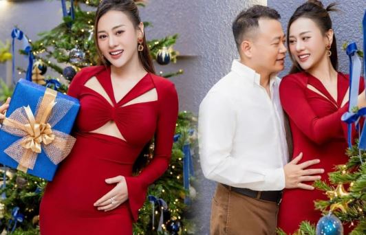 Phương Oanh lần đầu khoe bụng bầu, ai cũng chú ý đến cử chỉ tình tứ của Shark Bình
