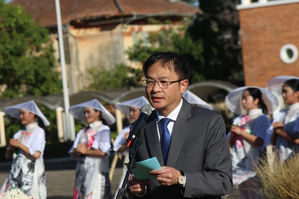 Ông Đặng Quang Tú – Chủ tịch UBND TP Đà Lạt, phát biểu khai mạc chương trình.