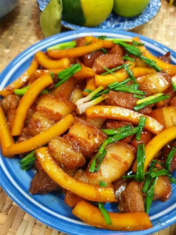 THỊT OM CÙI DỪA 4 thịt kho, thịt kho cùi dừa, món ngon