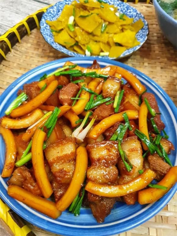 THỊT OM CÙI DỪA 5 thịt kho, thịt kho cùi dừa, món ngon