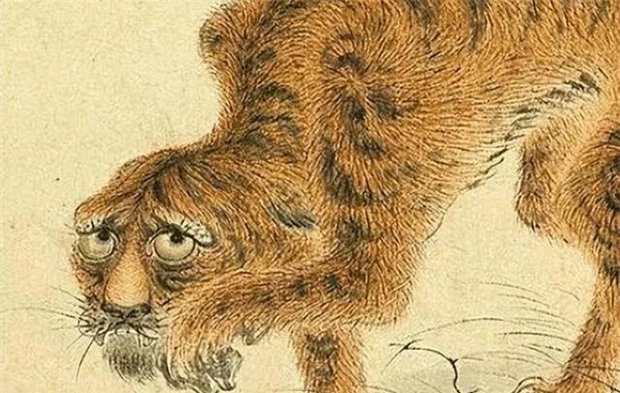 Cố cung lưu giữ bức tranh kỳ lạ vẽ con hổ ốm đói, hậu thế khó hiểu, chuyên gia phóng to tìm thấy chân tướng - Ảnh 4.