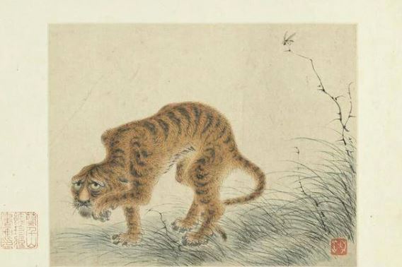 Cố cung lưu giữ bức tranh kỳ lạ vẽ con hổ ốm đói, hậu thế khó hiểu, chuyên gia phóng to tìm thấy chân tướng