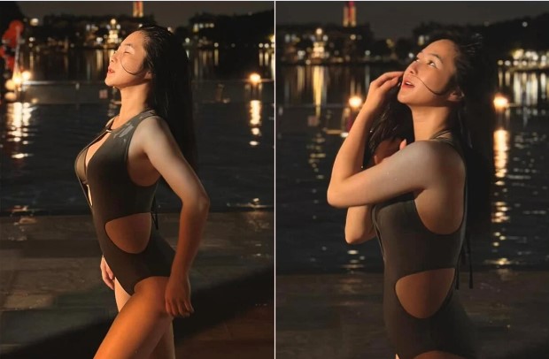 Hương Tràm diện áo tắm khoe sắc vóc gợi cảm