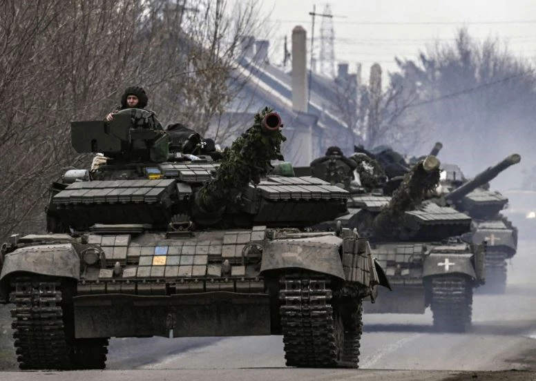 Xe tăng của quân đội Ukraine. Ảnh: AFP.