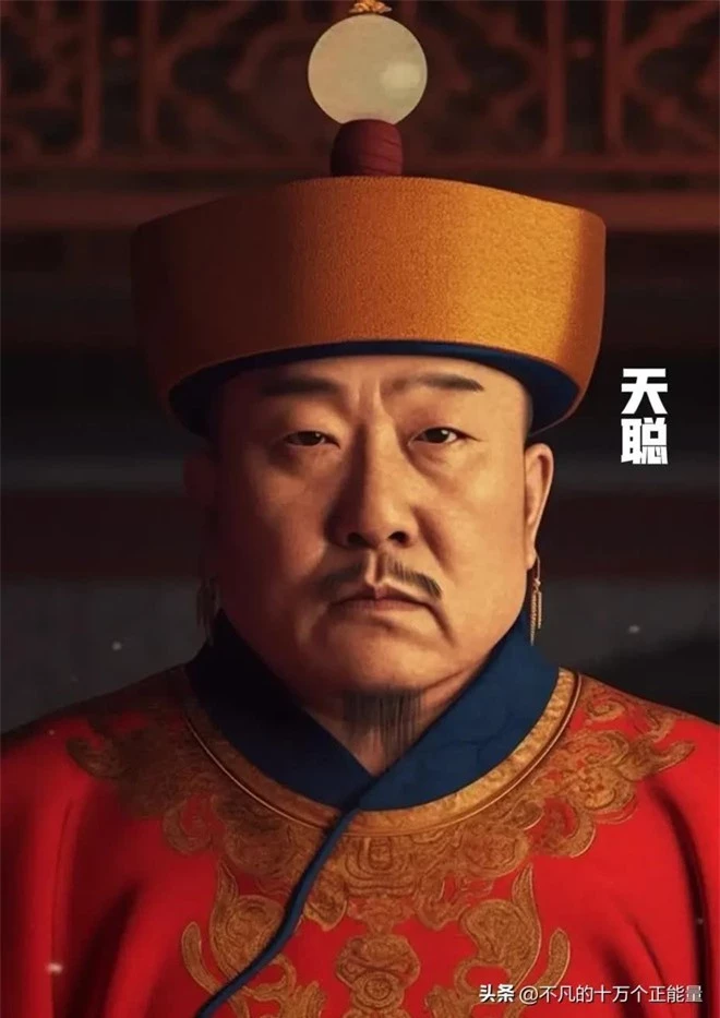 AI thêm màu vào chân dung 12 vị Hoàng đế nhà Thanh: Bất ngờ nhan sắc &quot;đấng lang quân&quot; của Từ Hi Thái hậu - Ảnh 2.