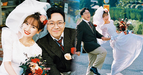 Hari Won tung bộ ảnh cưới đặc biệt, Trấn Thành: '8 năm yêu em, 7 năm làm chồng em, 6 làm osin của em!'