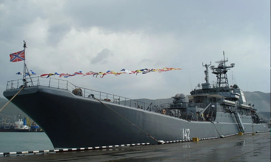Tàu đổ bộ Novocherkassk của Hạm đội Biển Đen Nga. Ảnh: Wikipedia