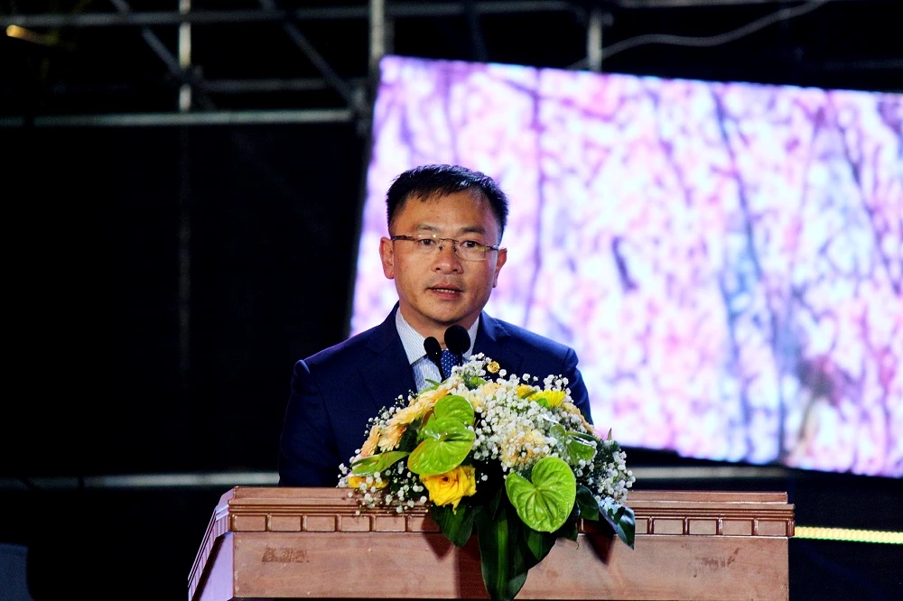 Ông Đặng Quang Tú – Chủ tịch UBND TP Đà Lạt, phát biểu khai mạc chương trình.