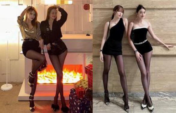 Thiều Bảo Trang, Thiều Bảo Trâm khoe chân dài tít tắp, cặp chị em nào trong showbiz bì kịp?