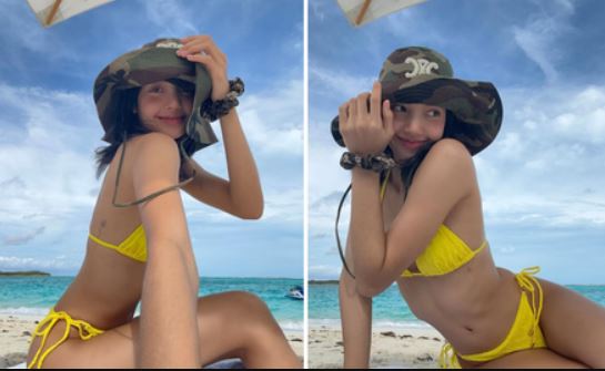 Lisa (BlackPink) tung ảnh bikini đón năm mới