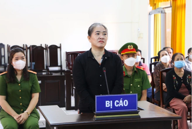 Nguyễn Thị Tươi tại phiên xét xử.