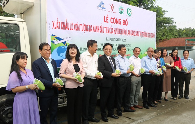 Xoài tượng da xanh An Giang lần đầu “xuất ngoại” sang Úc và Hoa Kỳ